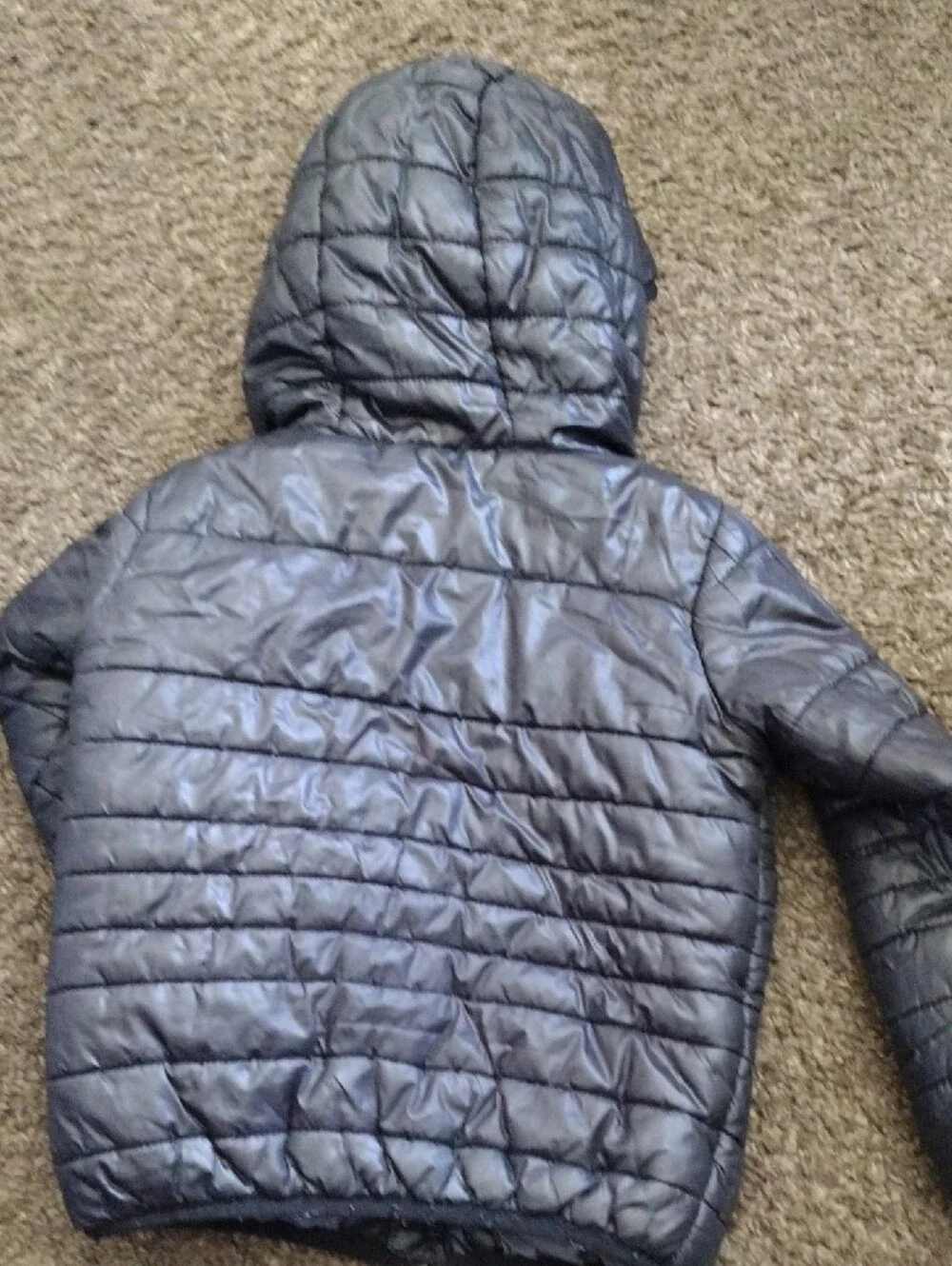 Nike Black Boys' Hooded Puffer Jacket